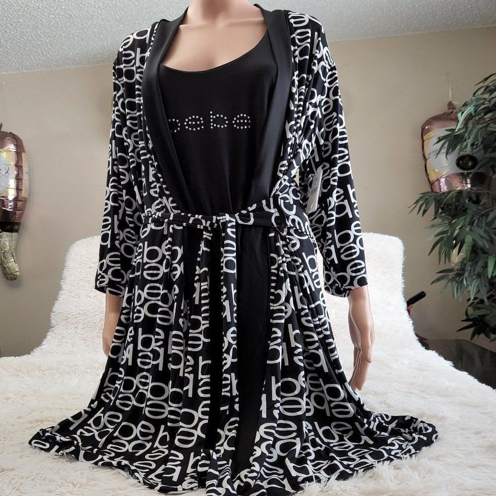 3 pc bebe pajama and robe set